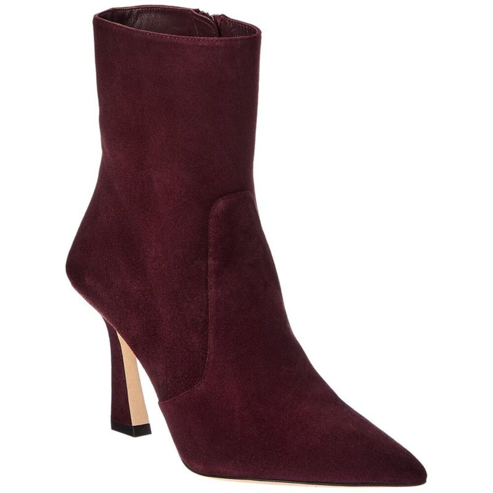 Stuart Weitzman Vinnie Zip Suede Bootie 85